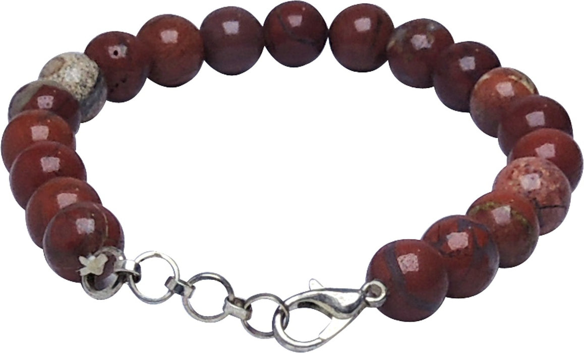 Red Jasper Tumble Beads Bracelet